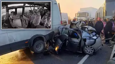 Van'da 35 Araçlık Zincirleme Kazadan Son Anda Kurtuldular!